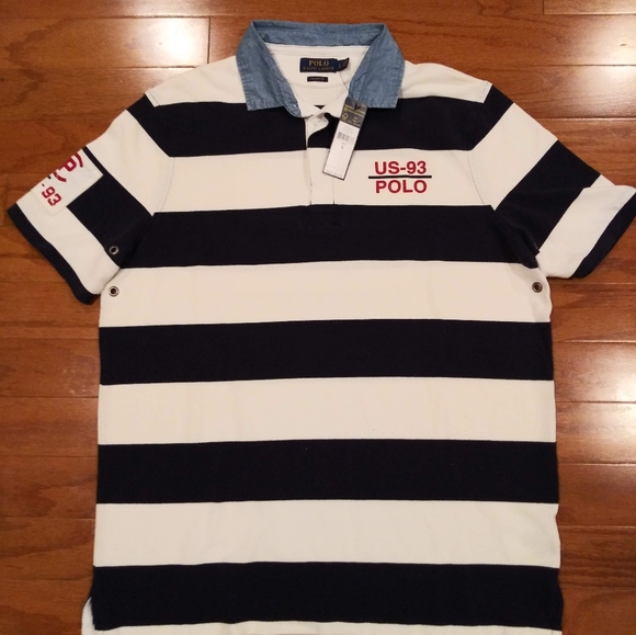 Polo Ralph Lauren CP-93 Regatta Rugby Polo Shirt. Sz. S. Blue/White. $225 - Picture 9 of 9